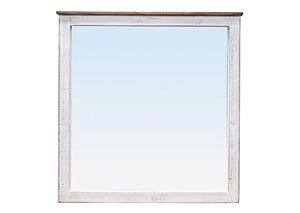 Image for Eggshell Barn Door Mirror