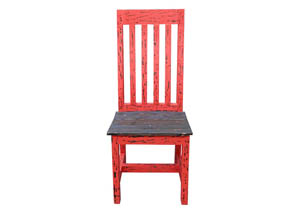 Image for Red Scraped Santa Rita Chair