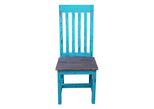 Image for Turquoise Scraped Santa Rita Chair