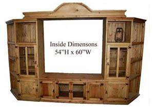 Image for 60' 4 Piece Wood Wall Unit w/Corners