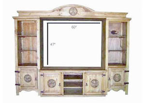 60" Complete 4 Piece Wall Unit w/Star