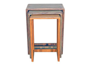 3 Colored Nesting Tables