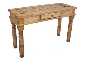 Image for Marble-Inlay Sofa Table w/Drawer