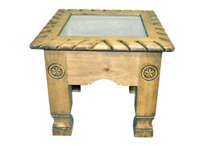 Image for Shadow Box End Table w/Stars & Rope Trim