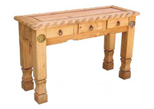 Image for Rope Sofa Table w/Stars & 3 Drawers