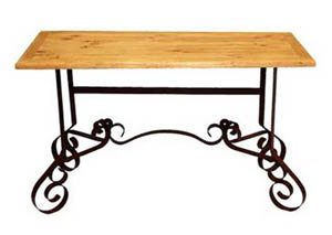 Image for Bent Iron Sofa Table w/Iron Legs