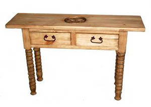 Image for Spindle Leg Star Sofa Table w/2 Drawers