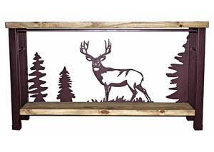 Image for Deer Sofa Table w/Iron Accents & Shelf