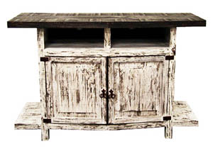Image for 55" White Scraped TV Stand