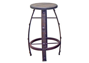 Image for Medium A Wax Round Barstool