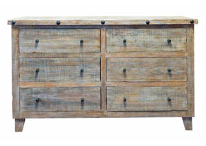 Image for Agave Gray Wash 6 Drawer Dresser