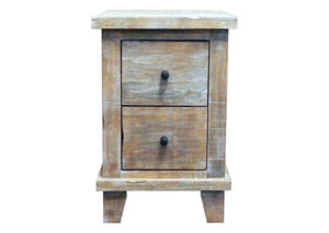 Image for Agave Gray Wash 2 Drawer Nightstand