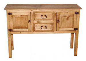 Image for Consola Rustica w/Drawer & Storage