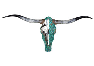 Image for Turquoise Mirror Jeweled Head