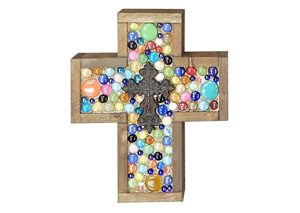 Small Multi Jeweled Cross
