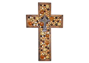 Image for Tan/Brown Medium Cross