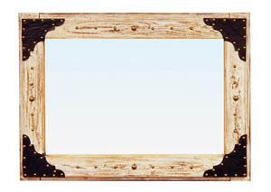 Image for 27.5' x 35' White Scraped Mirror