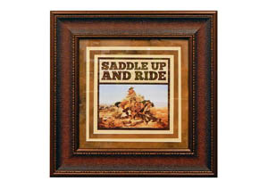 Saddle Up And Ride Framed Print