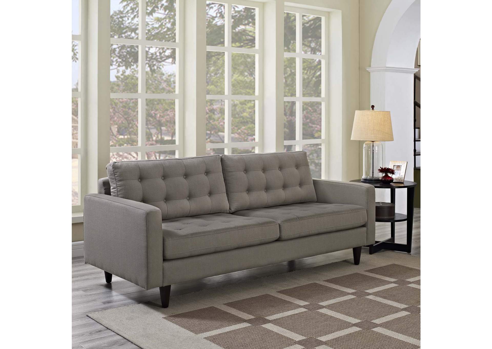 Granite Empress Upholstered Fabric Sofa,Modway