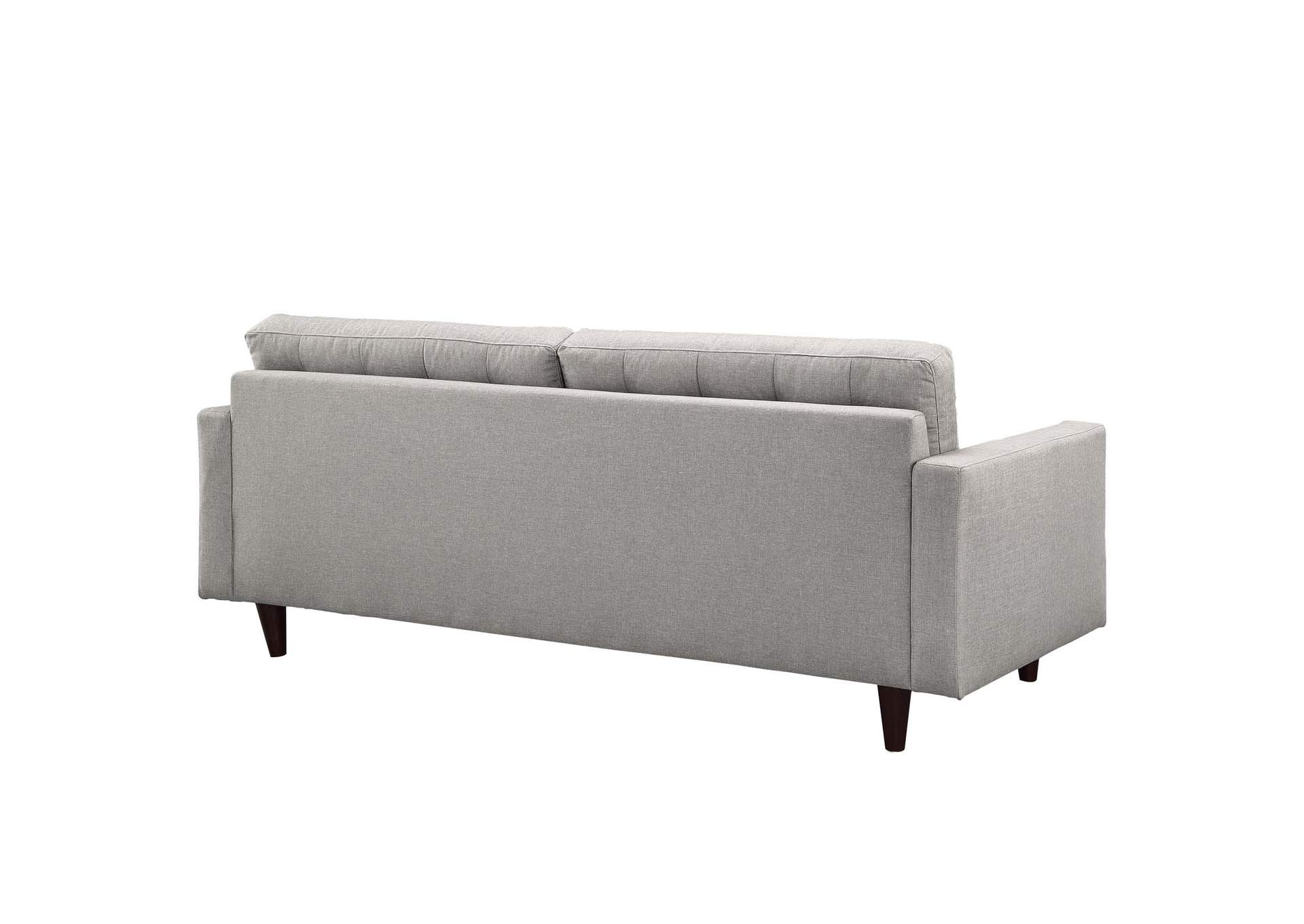 Light Gray Empress Upholstered Fabric Sofa,Modway