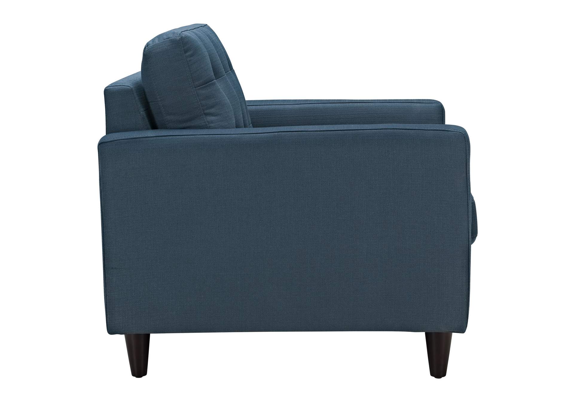 Azure Empress Upholstered Fabric Arm Chair,Modway