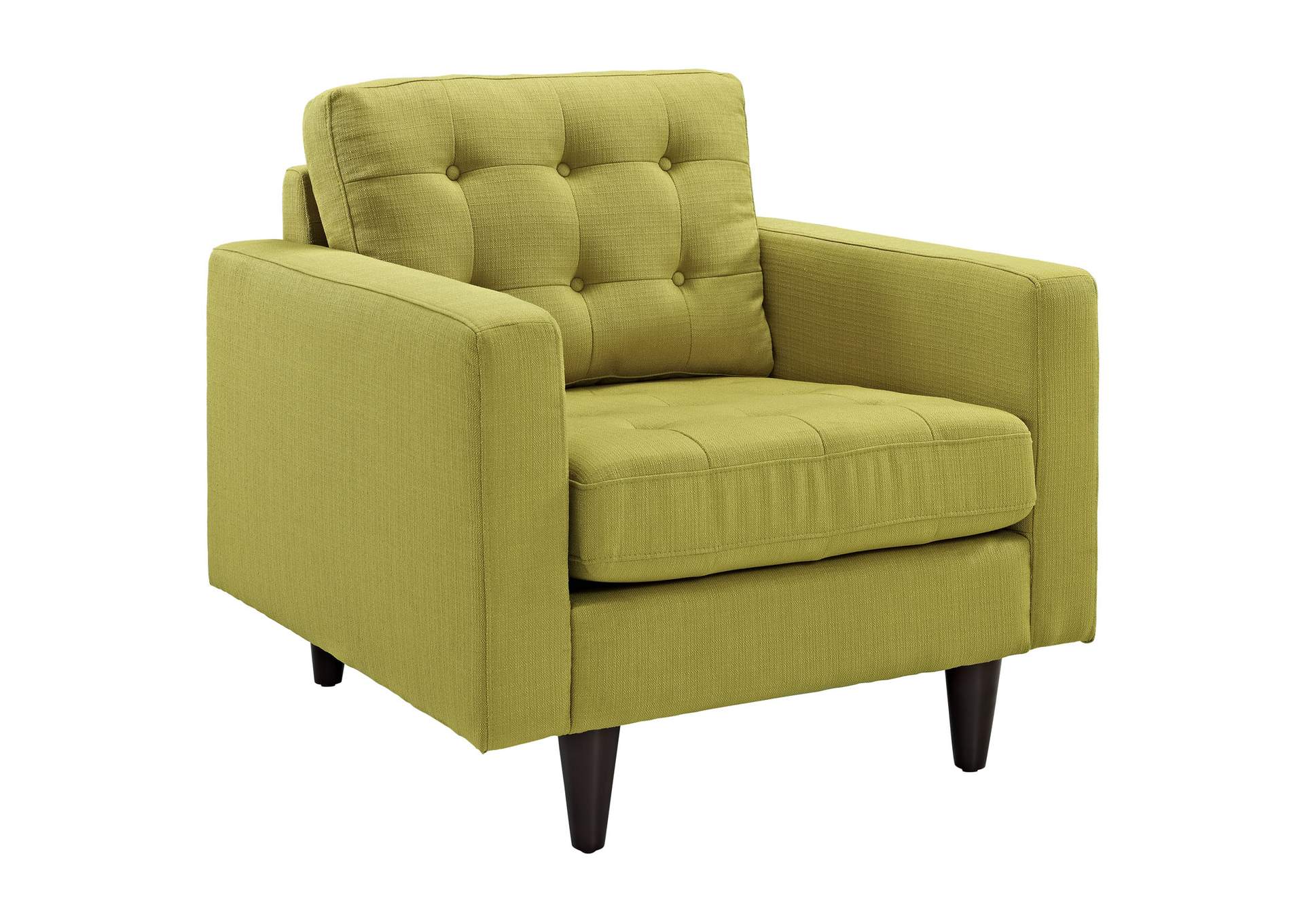 Wheatgrass Empress Upholstered Fabric Arm Chair,Modway