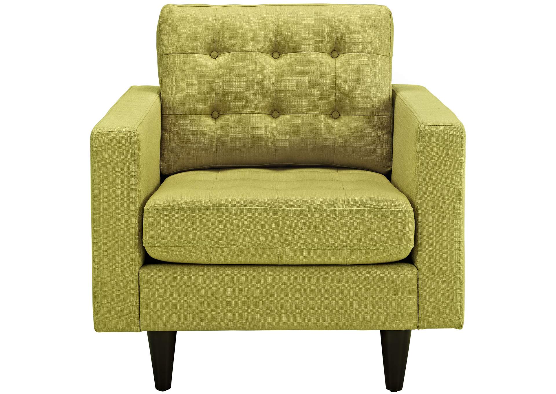 Wheatgrass Empress Upholstered Fabric Arm Chair,Modway