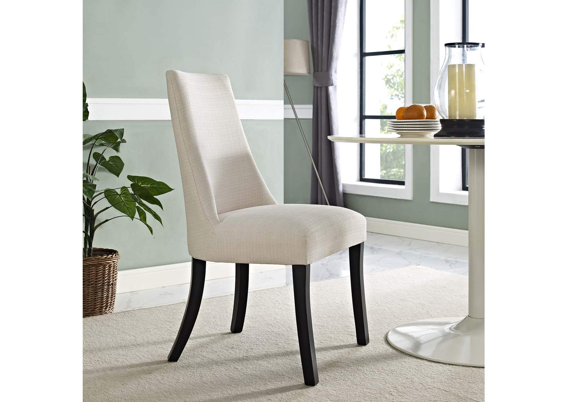 Beige Reverie Dining Side Chair,Modway