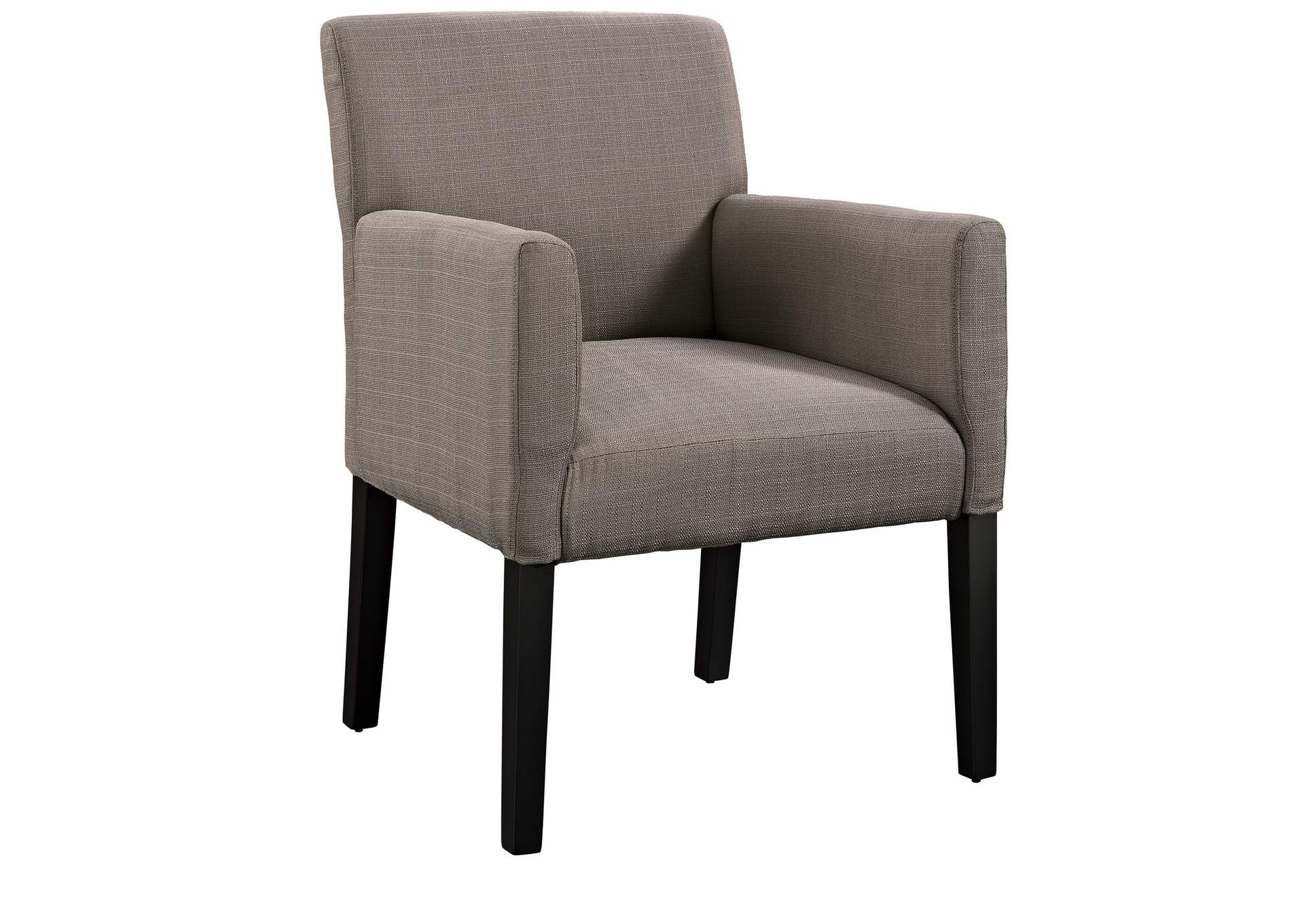 Gray Chloe Upholstered Fabric Arm Chair,Modway