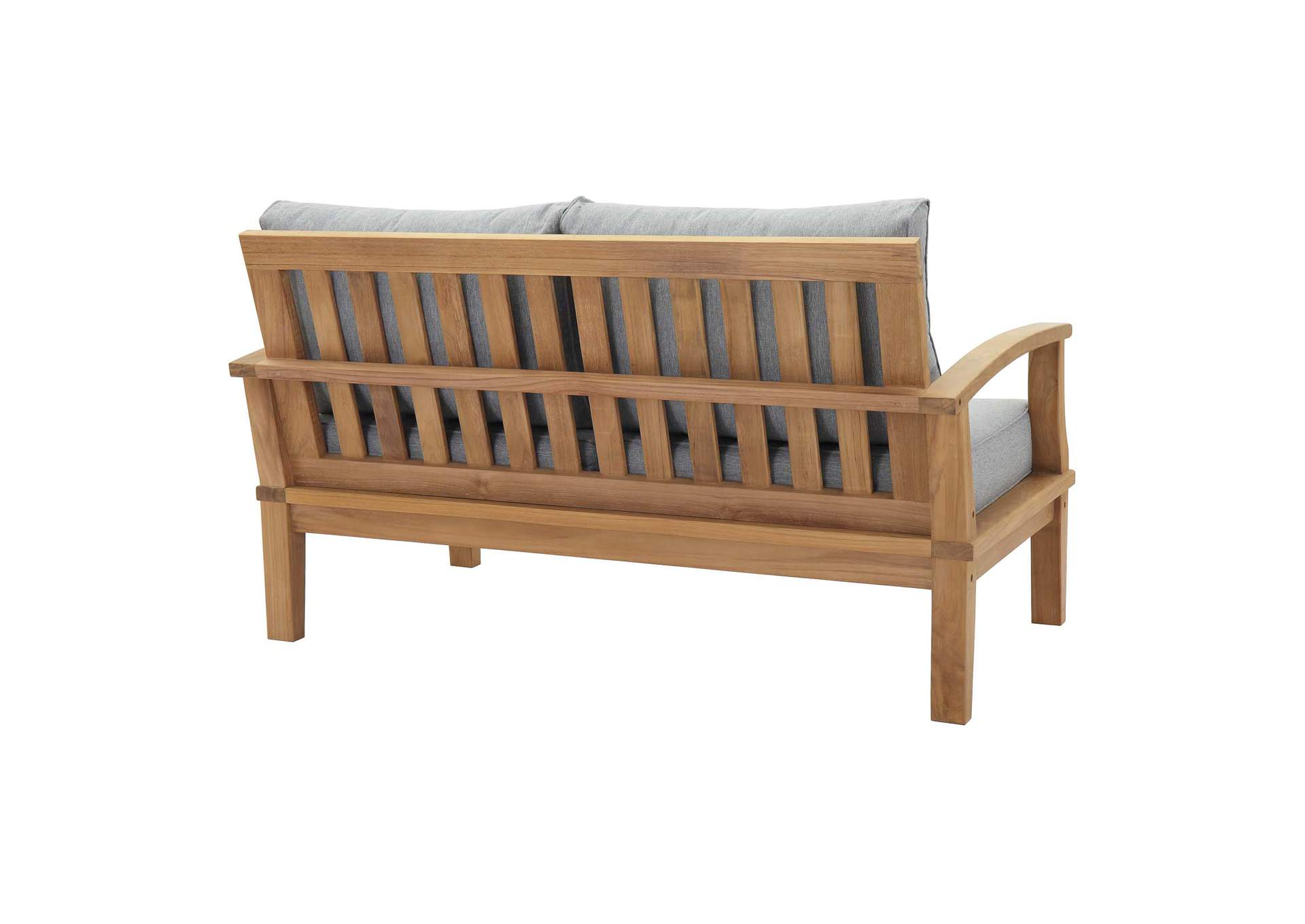 Natural Gray Marina Outdoor Patio Teak Loveseat,Modway