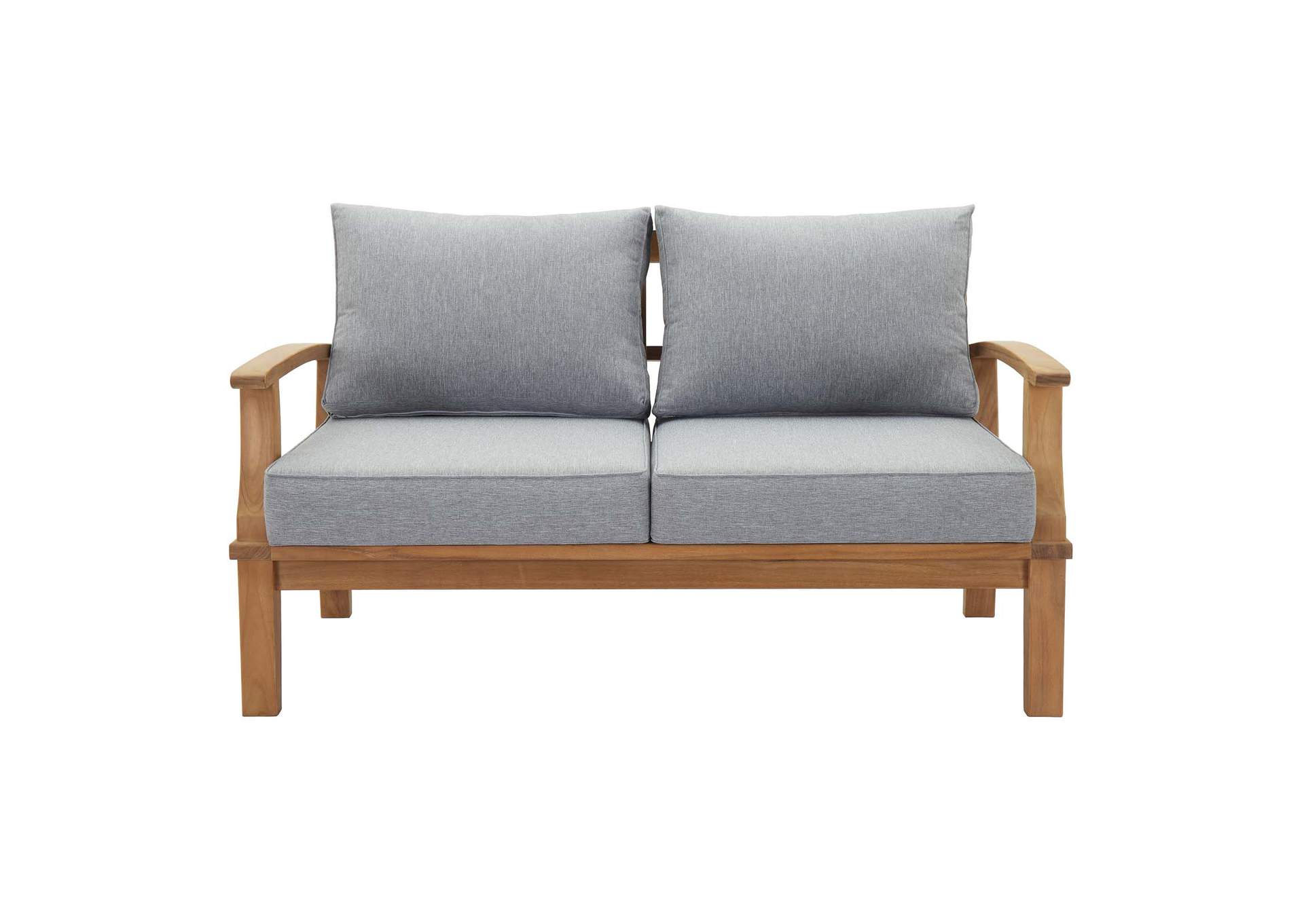 Natural Gray Marina Outdoor Patio Teak Loveseat,Modway