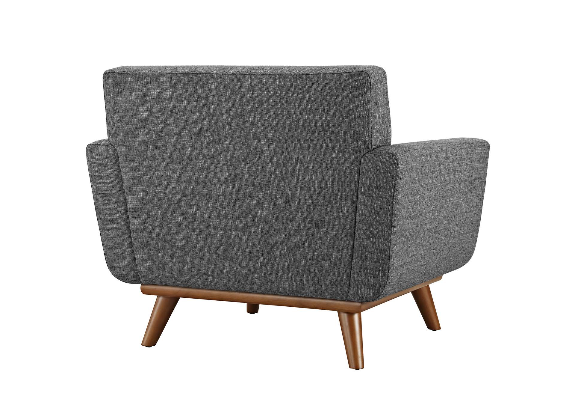 Gray Engage Upholstered Fabric Arm Chair,Modway