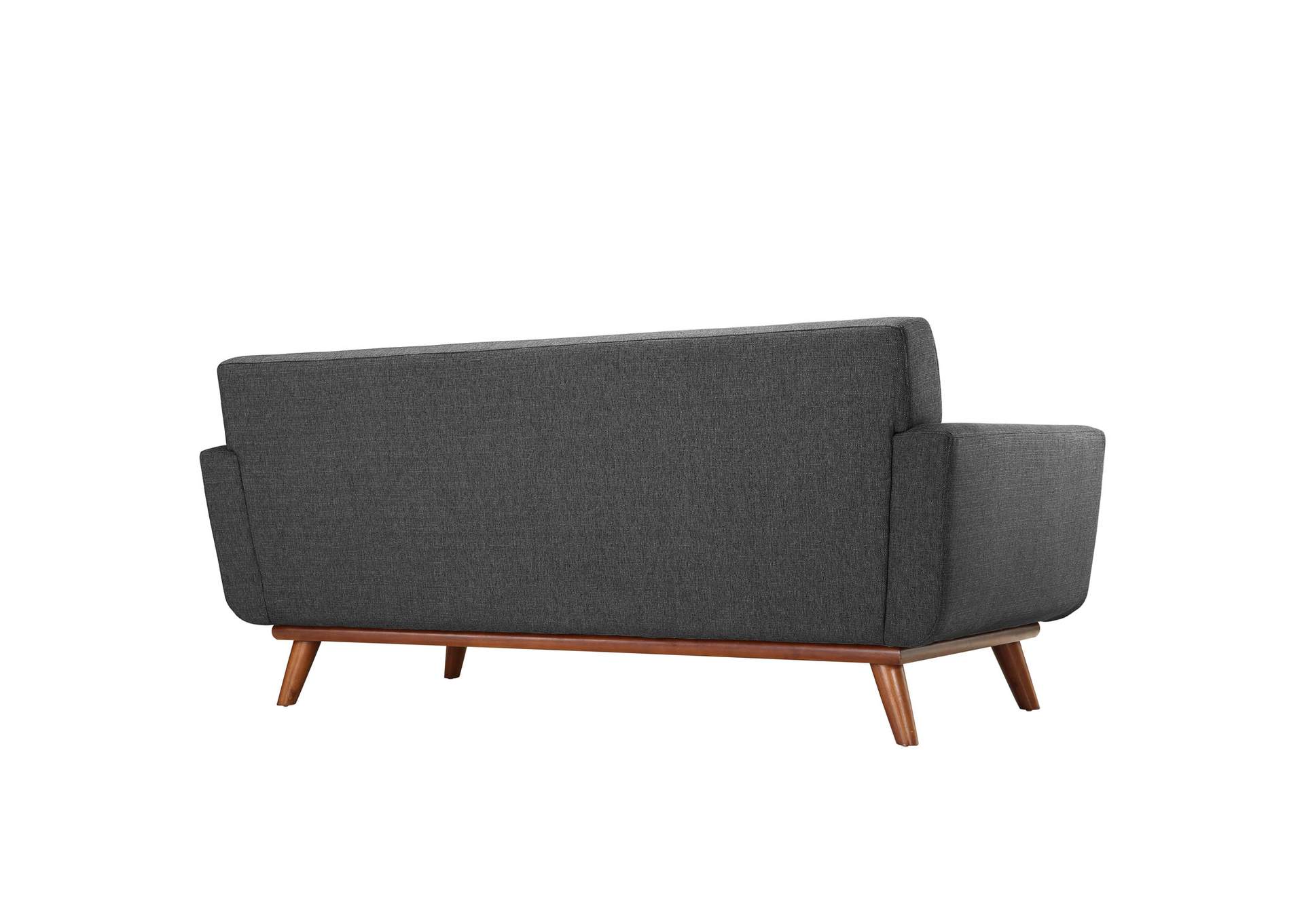 Gray Engage Upholstered Fabric Loveseat,Modway