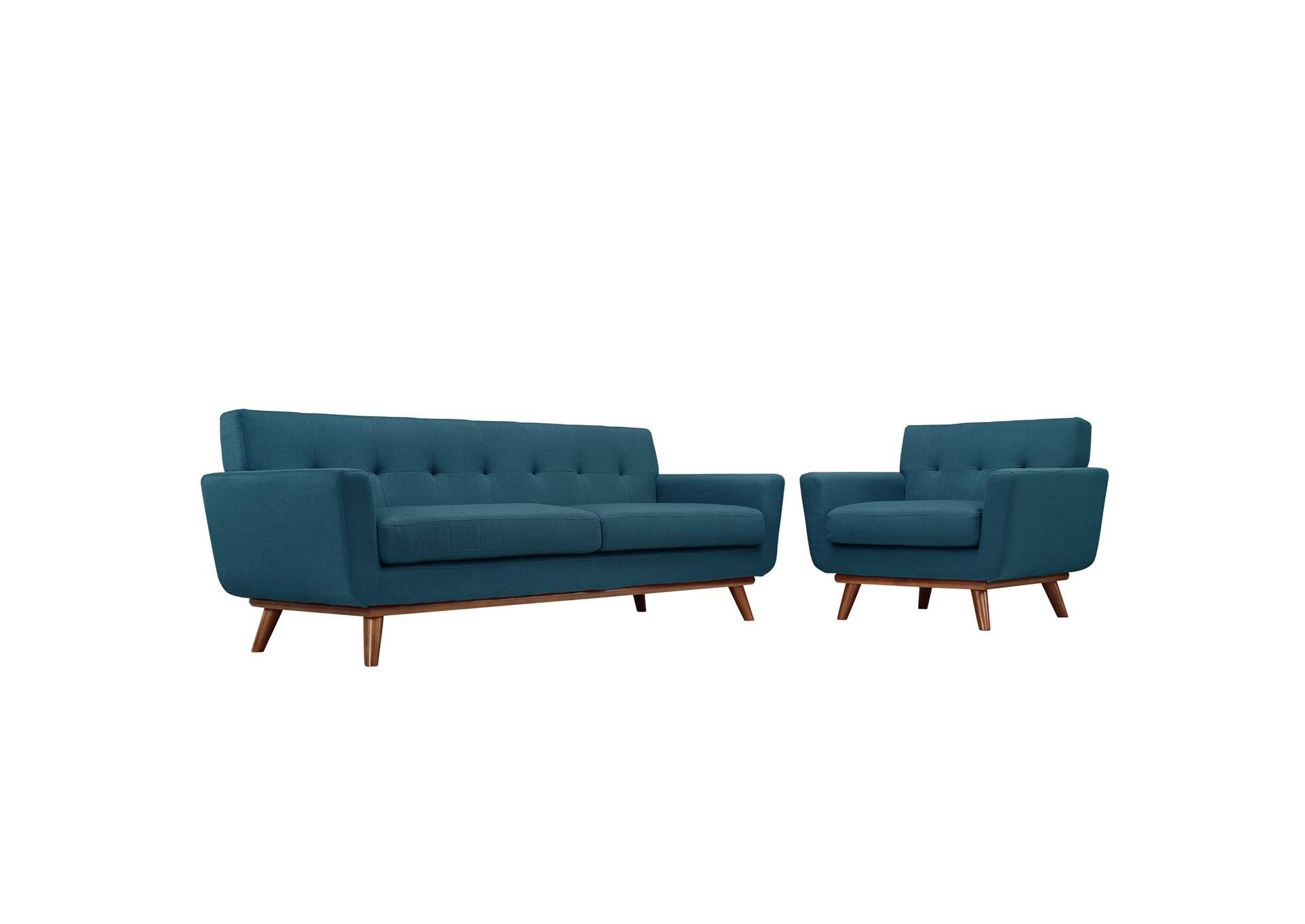 Azure Engage Armchair and Sofa [Set of 2],Modway