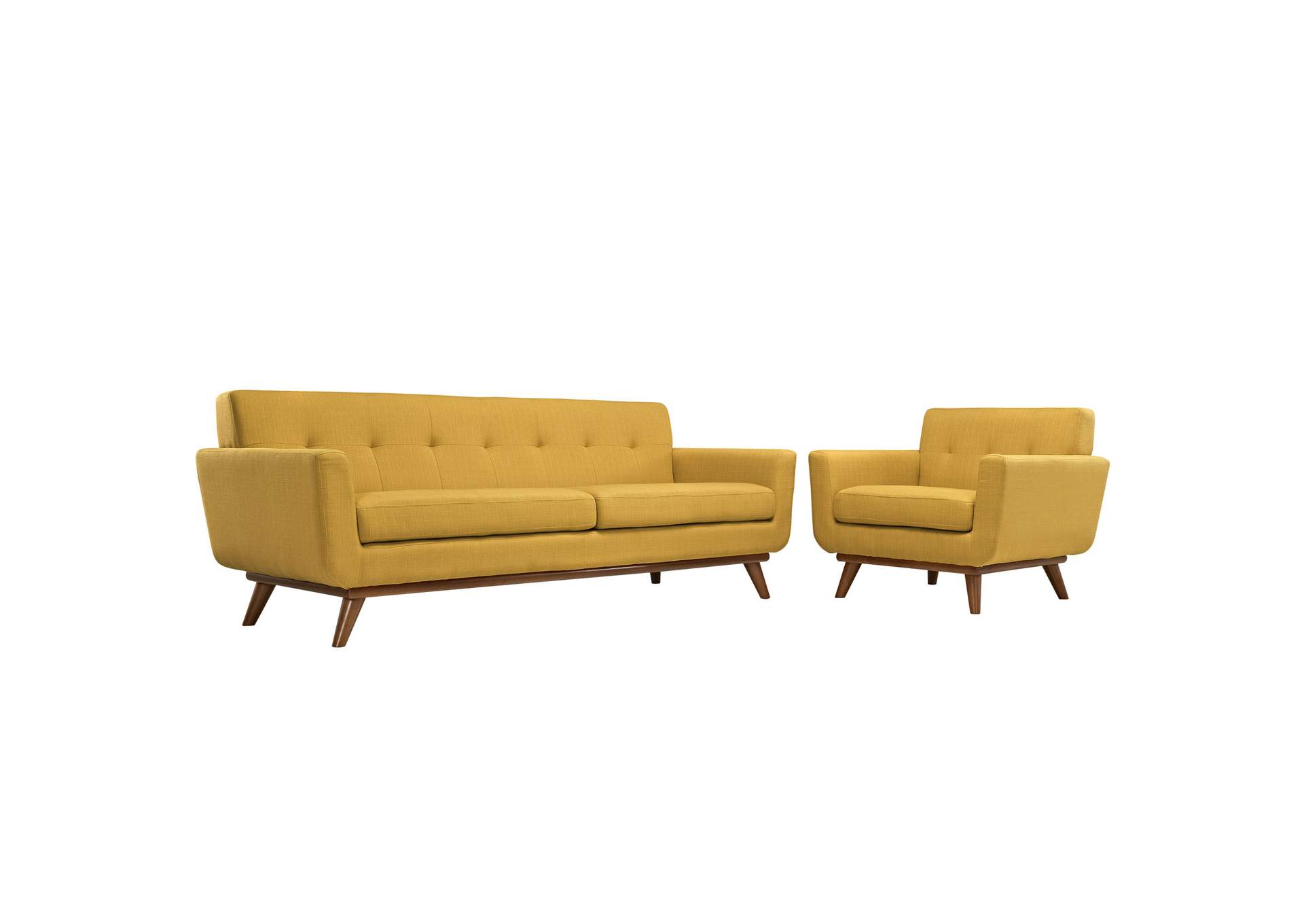 Citrus Engage Armchair and Sofa [Set of 2],Modway
