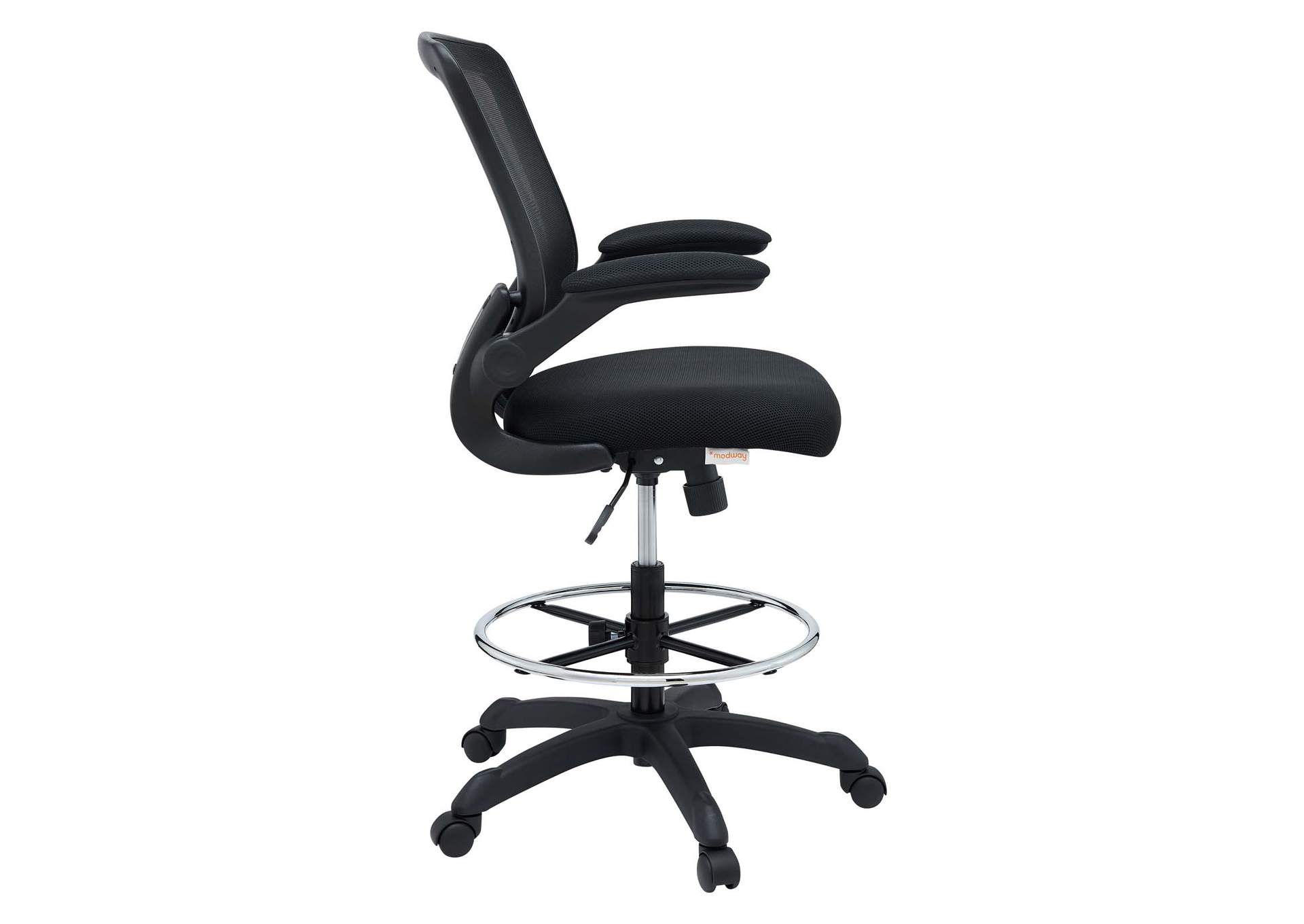 Black Veer Drafting Chair,Modway