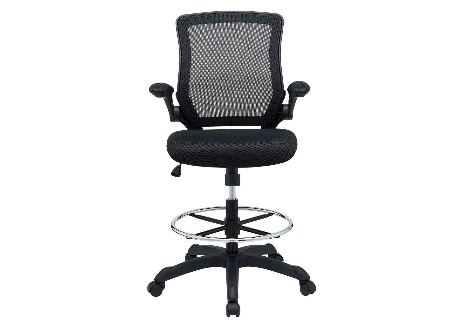 Black Veer Drafting Chair,Modway