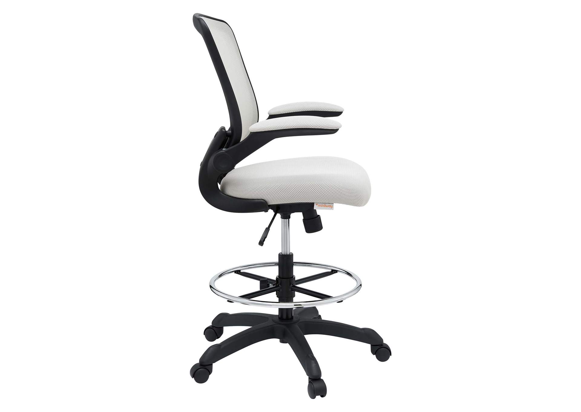 Gray Veer Drafting Chair,Modway