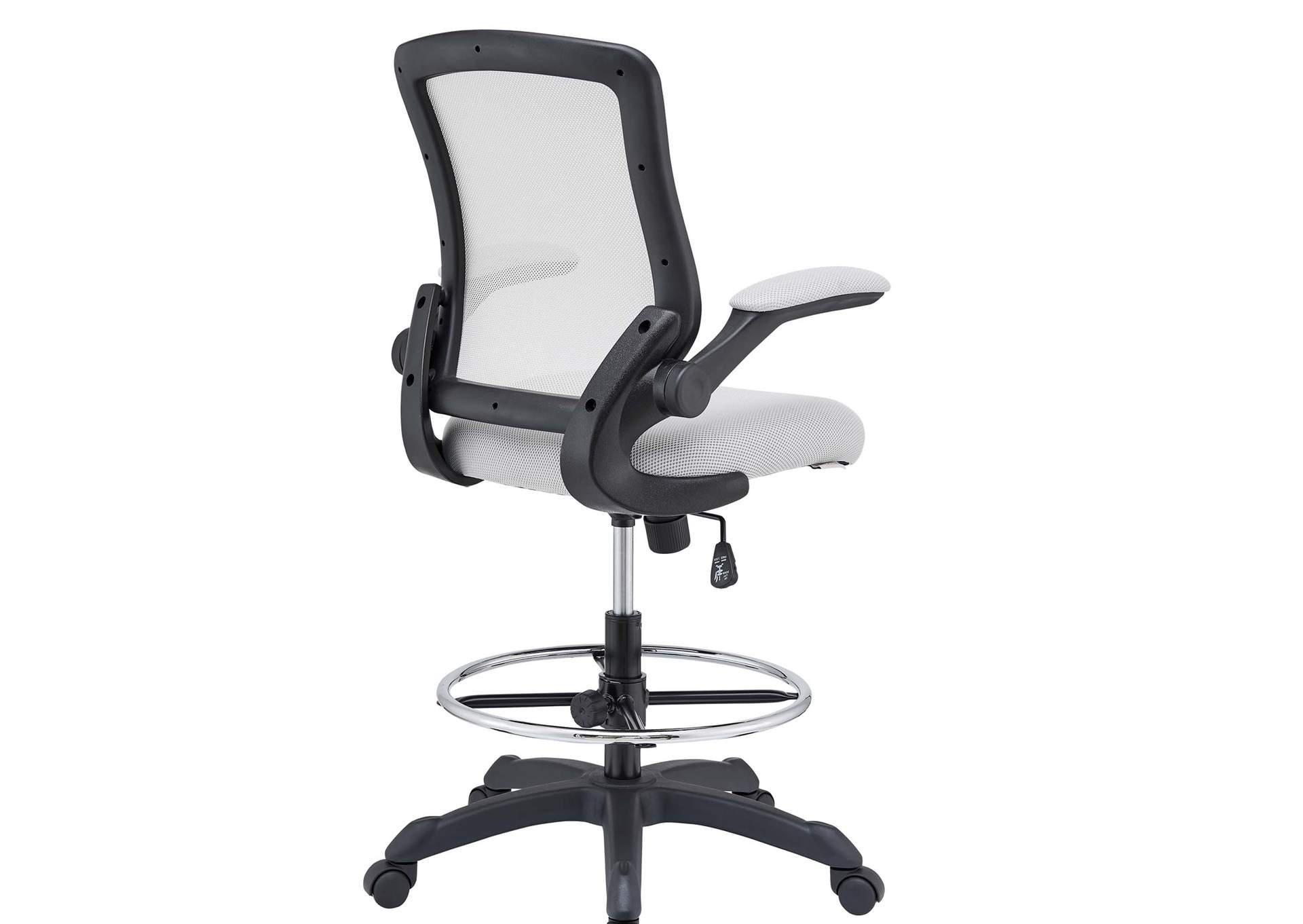 Gray Veer Drafting Chair,Modway