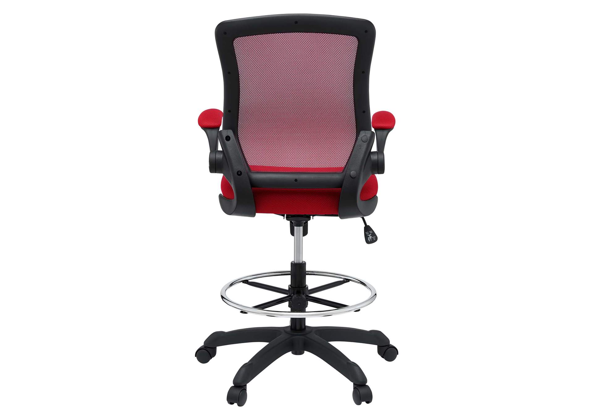 Red Veer Drafting Chair,Modway
