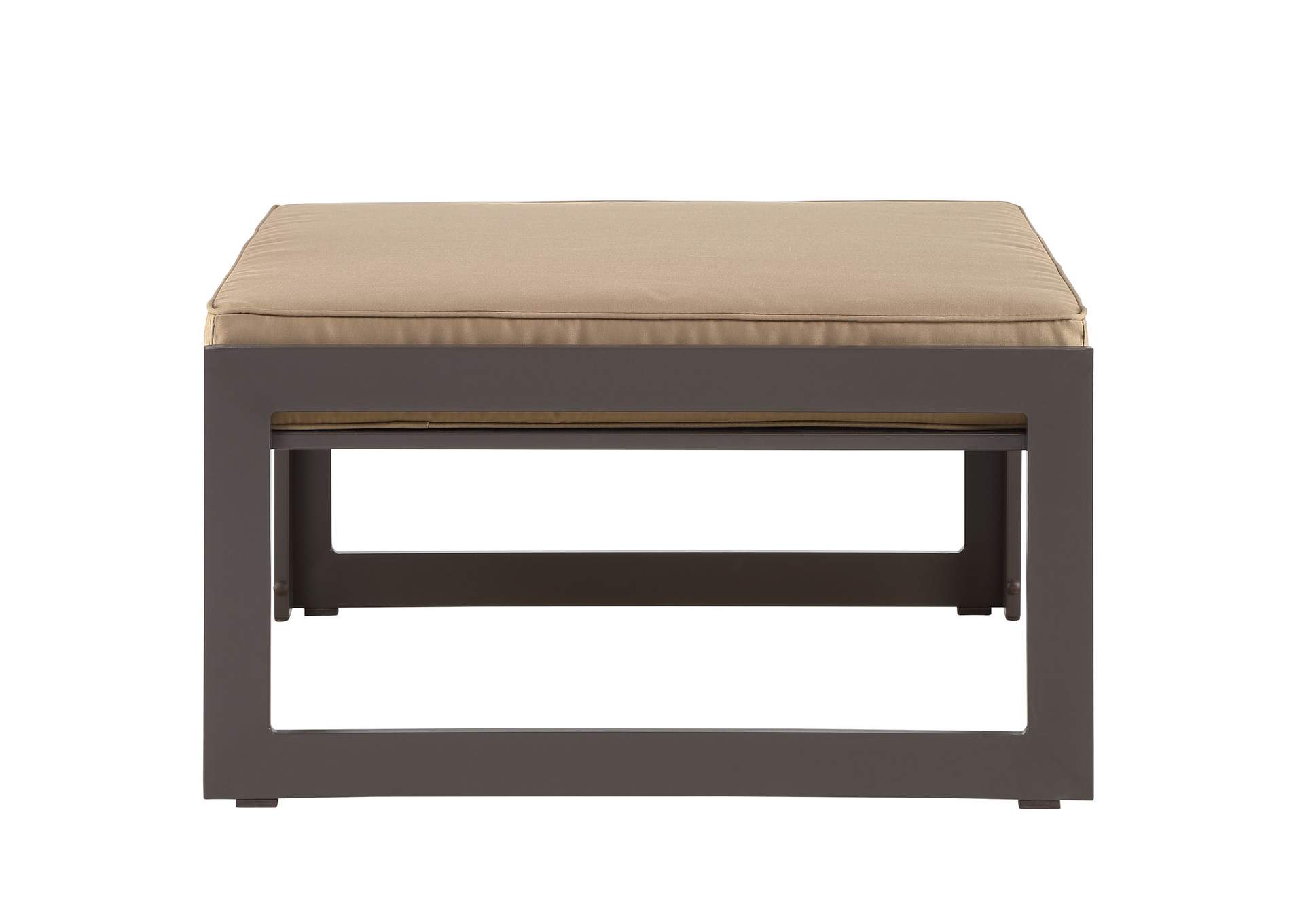 Brown Mocha Fortuna Outdoor Patio Ottoman,Modway