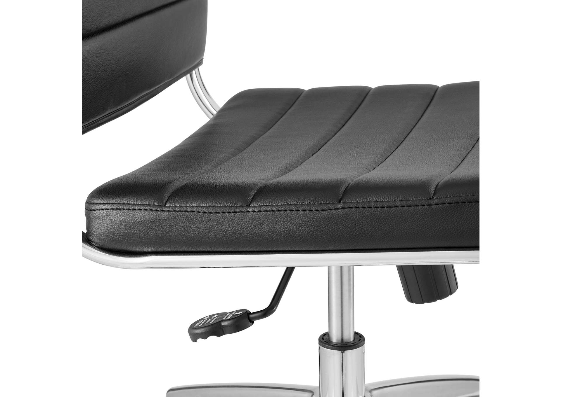 Jive Black Armless Mid Back Office Chair,Modway