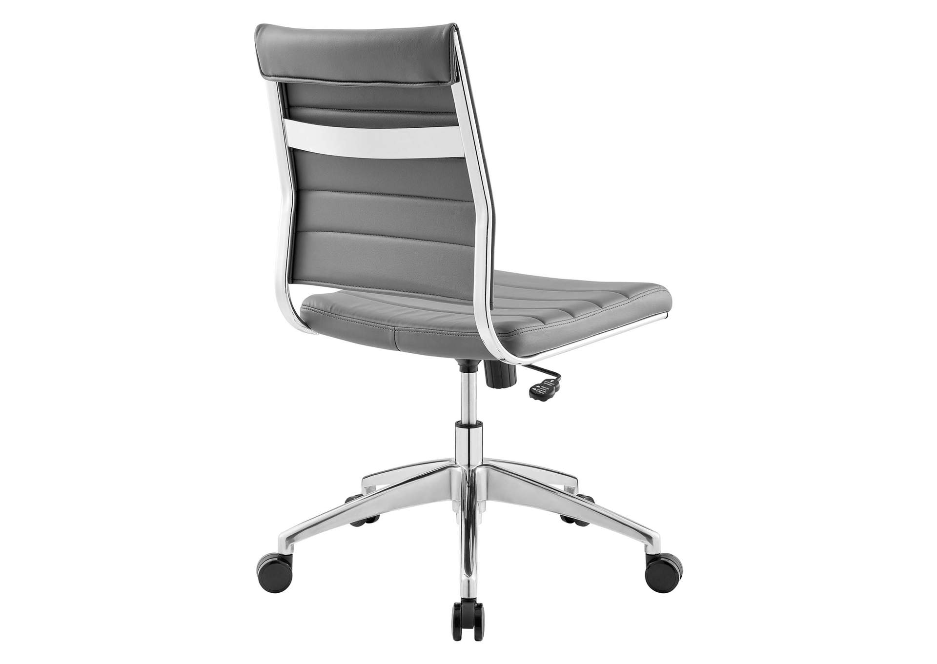 Jive Gray Armless Mid Back Office Chair,Modway