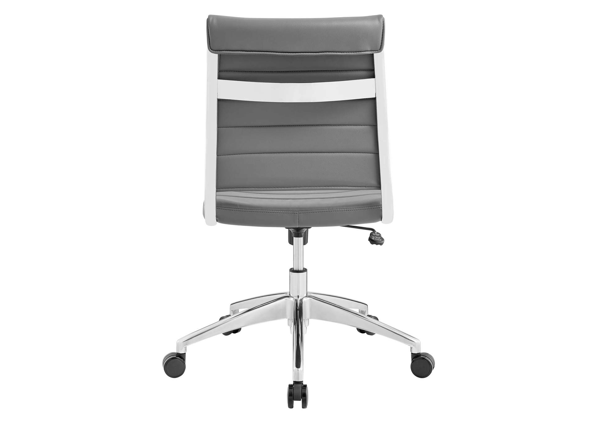 Jive Gray Armless Mid Back Office Chair,Modway