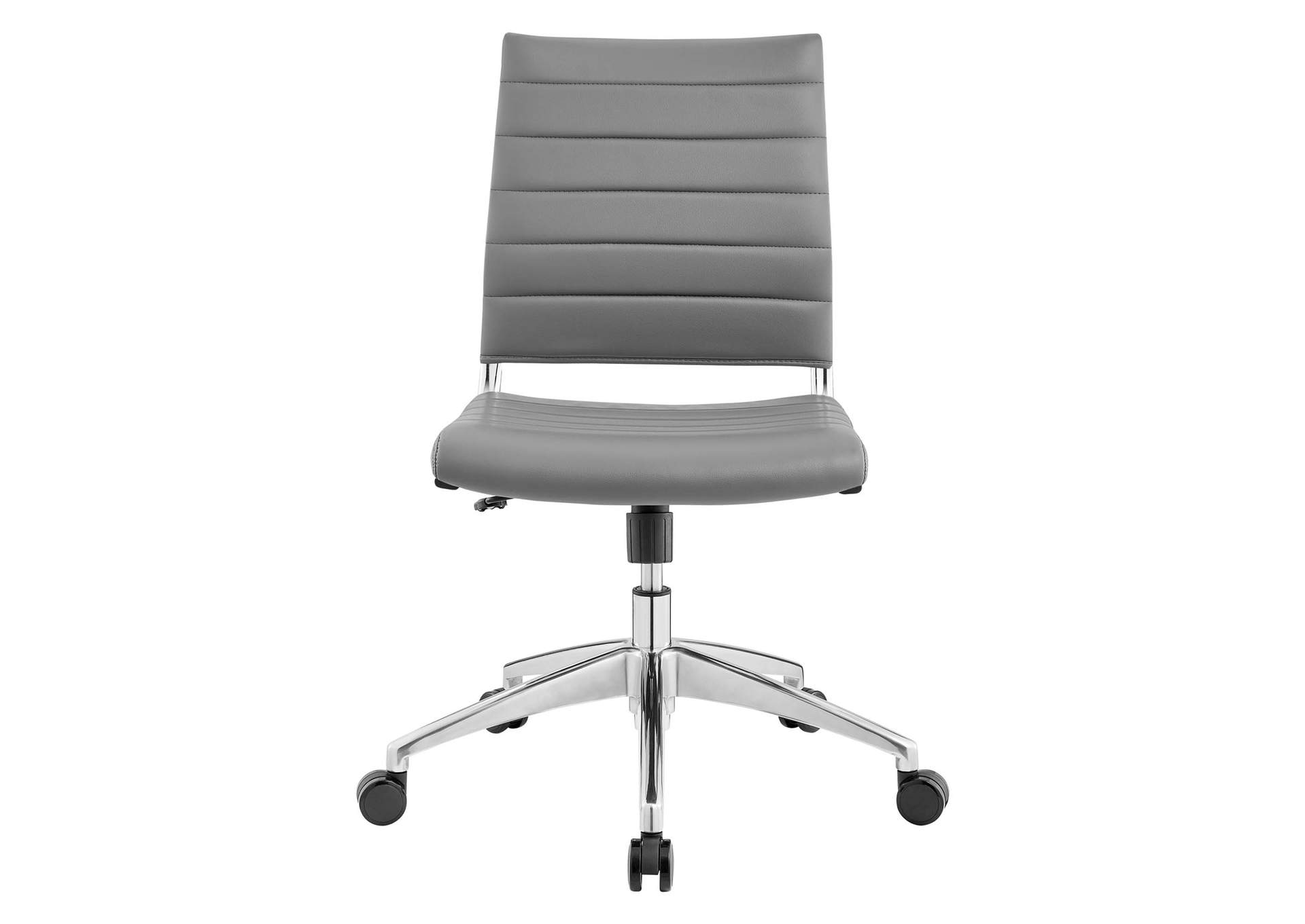 Jive Gray Armless Mid Back Office Chair,Modway