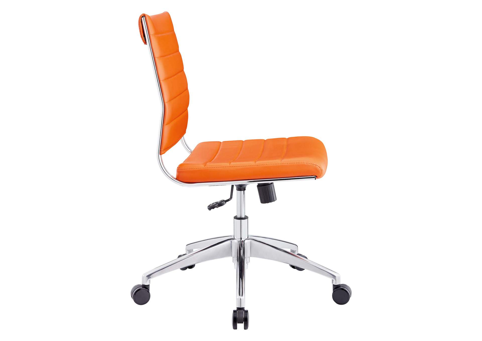 Jive Orange Armless Mid Back Office Chair,Modway