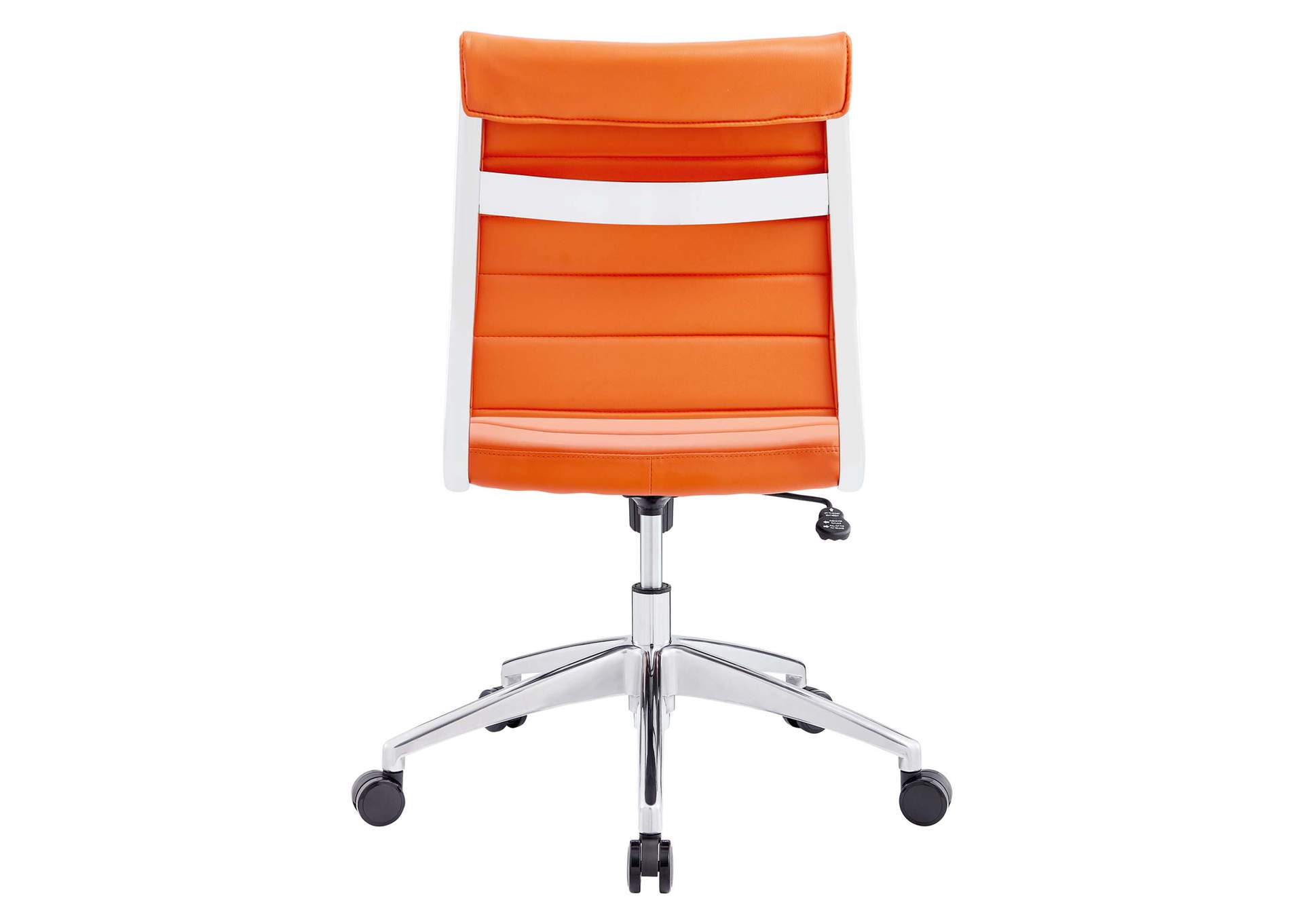 Jive Orange Armless Mid Back Office Chair,Modway