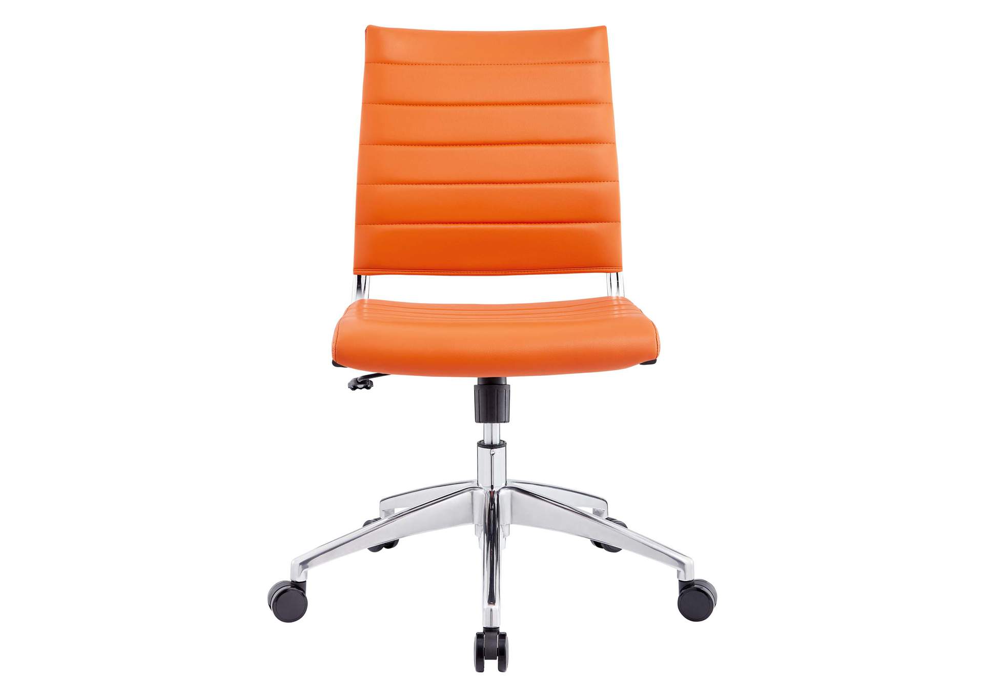 Jive Orange Armless Mid Back Office Chair,Modway