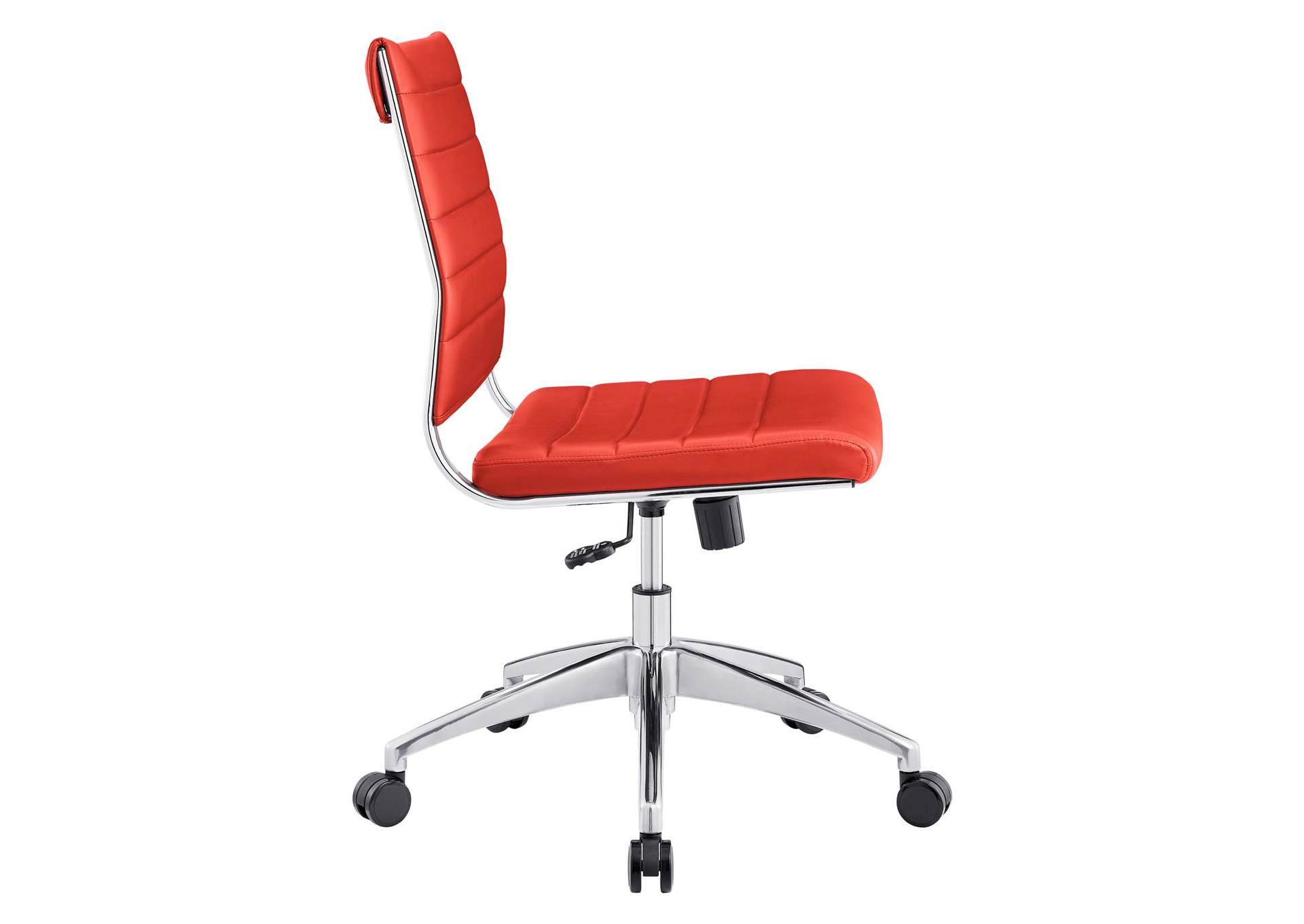 Jive Red Armless Mid Back Office Chair,Modway