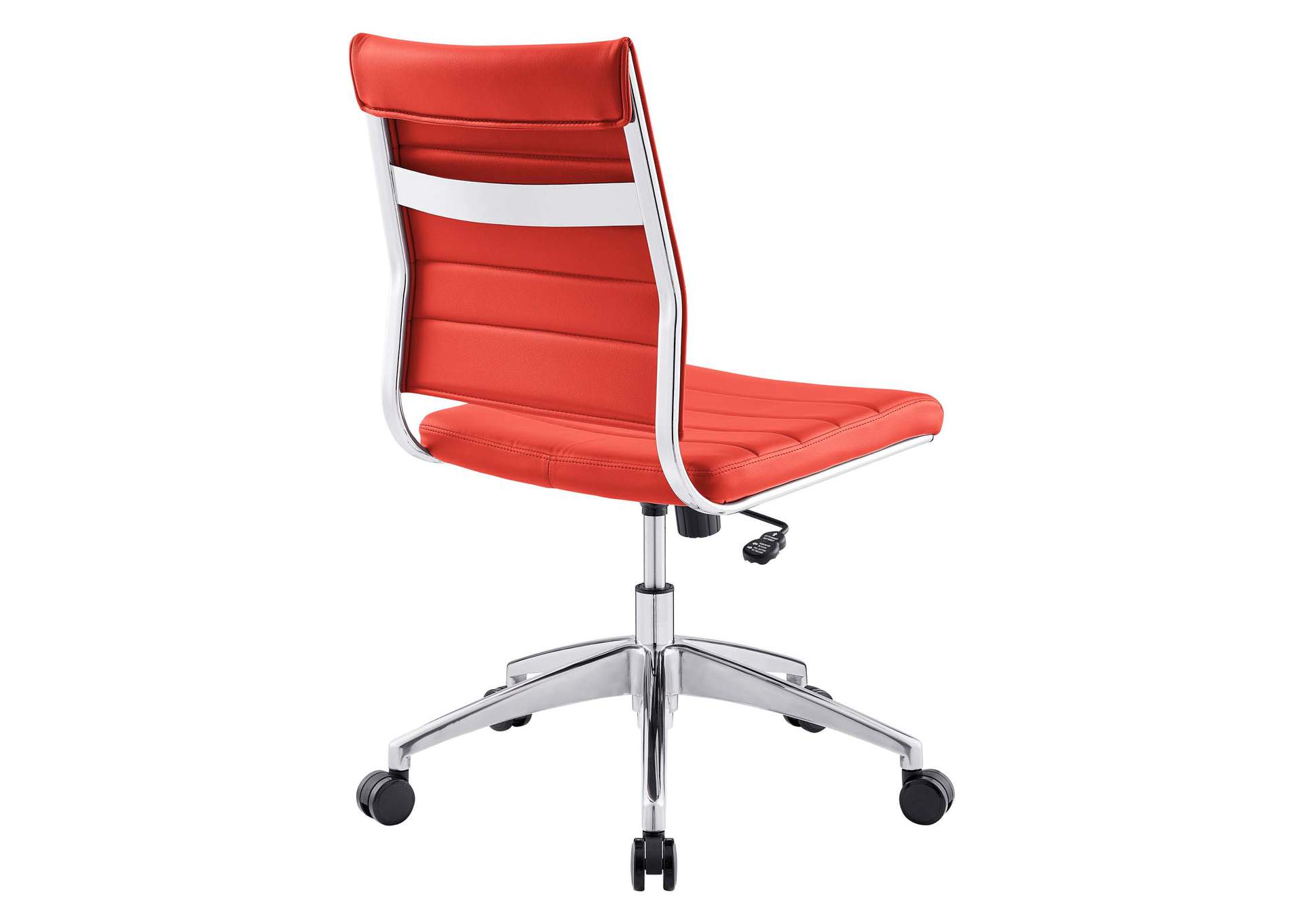 Jive Red Armless Mid Back Office Chair,Modway